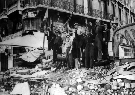 Libération de Paris par les Alliés en 1944, les barricades