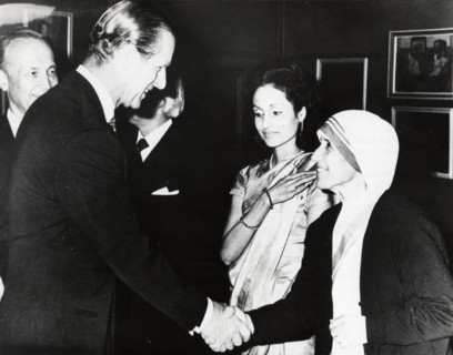 Le Prince Philippe et Mère Teresa le 26 avril 1973