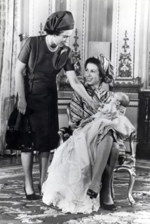 La reine Elisabeth II, la princesse Anne et Peter Phillips