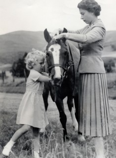 La reine Elisabeth II et sa fille la princesse Anne