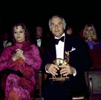 Joachim FUCHSBERGER and Gundula KORTE at the Bambi awards, 1970