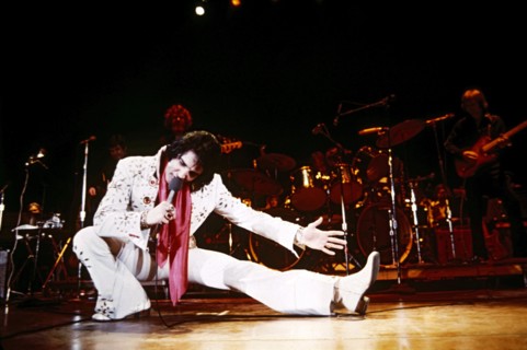 Elvis PRESLEY at a concert in Honolulu in 1973