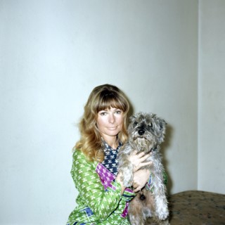Vivi BACH with dog around 1972