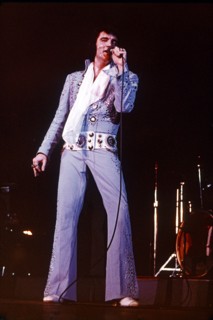 Elvis PRESLEY at a concert