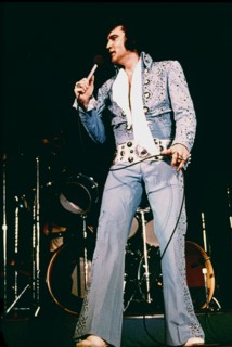 Elvis PRESLEY at a concert