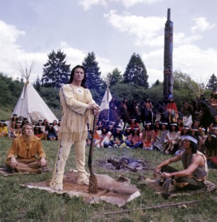 Pierre BRICE as Winnetou at the Karl May Festival
