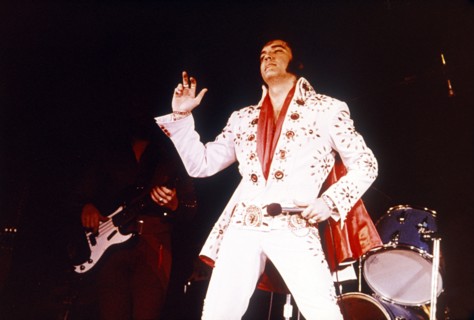Elvis PRESLEY at a concert