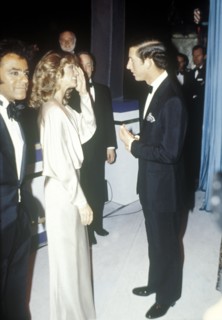 Farrah FAWCETT with Prince CHARLES in 1977