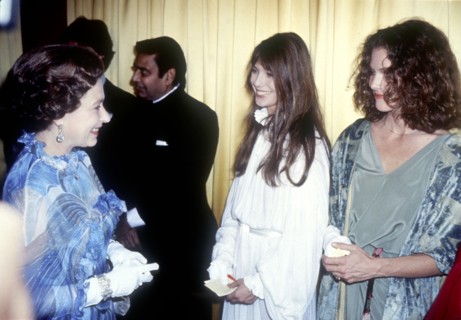 Queen Elizabeth II, Jane BIRKIN and Lois CHILES
