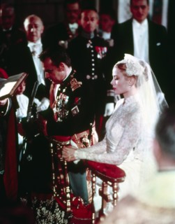Wedding Grace KELLY and Prince RAINIER 1956