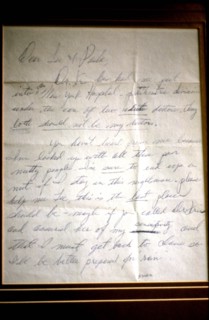 Letter from Marilyn MONROE to Lee STRASBERG