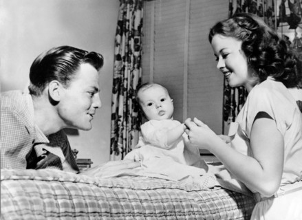 Shirley TEMPLE with husband and baby Linda