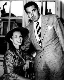 Tyrone POWER with his wife Linda CHRISTIAN