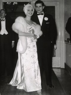 Nadja TILLER and Walter GILLER at the Bal Paré, Munich 1956
