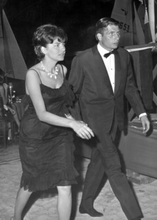 Princess SORAYA and Gunter SACHS in Cannes, 1962