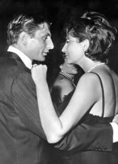 Princess SORAYA and Gunter SACHS dancing in Cannes, 1962