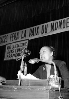 Josephine BAKER at the conference against racism