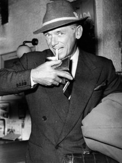 Douglas FAIRBANKS Jr. portrait with hat, 1954