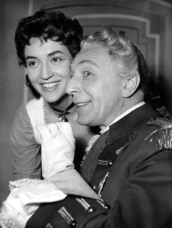 Theo LINGEN with daughter Ursula LINGEN, Berlin 1954