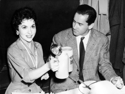 Gina LOLLOBRIGIDA with her husband, 1955