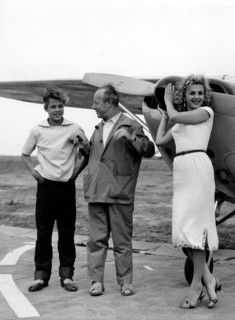Heinz RÜHMANN as a pilot, 1956
