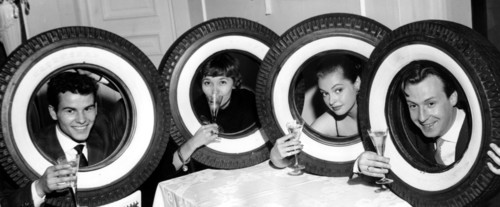 Horst BUCHHOLZ, Liselotte PULVER, Nadja TILLER and Peter ALEXANDER, 1957