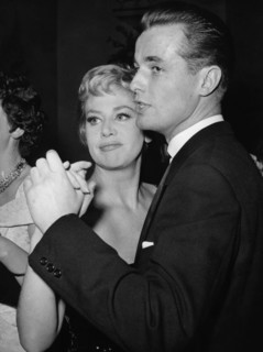 Hildegard KNEF and Joachim HANSEN at the Filmball in Berlin in 1958