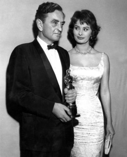 Oscars 1958, David LEAN and Sophia LOREN