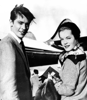 Alain DELON and Romy SCHNEIDER, Paris Orly
