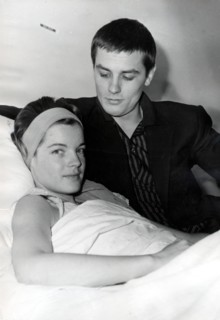 Alain DELON at Romy SCHNEIDER's bedside