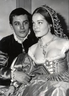 Romy SCHNEIDER and Alain DELON on stage