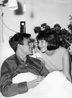 Horst BUCHHOLZ and wife Myriam BRU, 1961