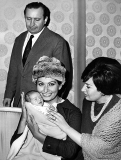 Alessandra MUSSOLINI-SCICOLONE, niece of Sophia LOREN, 1963