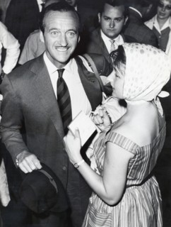 David NIVEN is asked for an autograph
