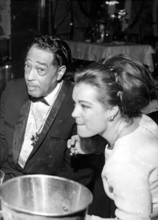 Duke ELLINGTON and Romy SCHNEIDER at the Bal Paré, Munich 1965