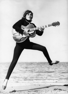 Christina KUON on the beach, 1966