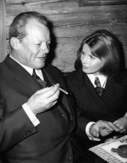 Willy BRANDT and Senta BERGER, 1970