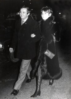Audrey HEPBURN with husband Dr. Andrea DOTTI, Gstaad 1971