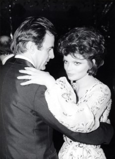 Maximilian SCHELL and Uschi GLAS, Filmball Munich 1971