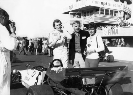 Dieter QUESTER, Joachim FUCHSBERGER and Uschi GLAS, Rome 1971