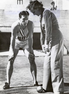 Leni RIEFENSTAHL and Glenn MORRIS