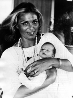Daliah LAVI with son Alexander, 1975