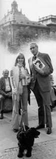 Susanne UHLEN and Mel FERRER in Munich, 1975