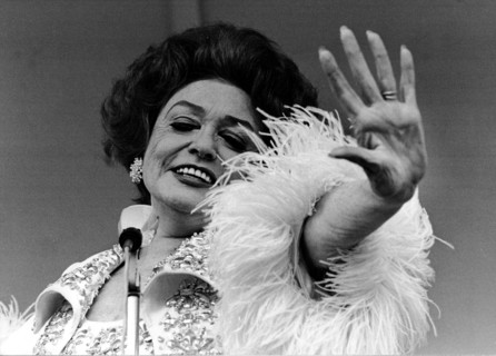 Zarah LEANDER portrait at a concert