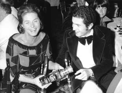 Ingrid BERGMAN and Claude LELOUCH in Cannes, 1973