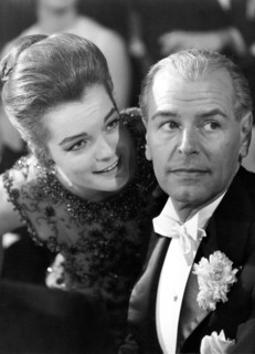 Romy SCHNEIDER and OW FISCHER at the 'Bal paré' 1964