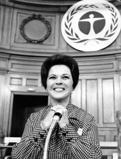 Shirley TEMPLE, UN World Conference Stockholm 1972