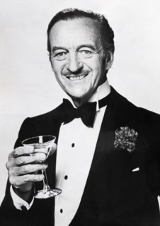 David NIVEN, portrait with cocktail glass