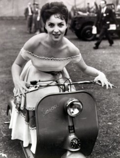 Gina LOLLOBRIGIDA on VESPA