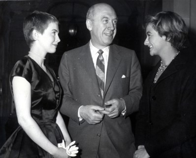 Otto PREMINGER with Jean SEBERG and Francoise SAGAN